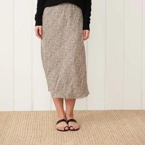 Jenni Kayne Slip Skirt in Leopard NWOT